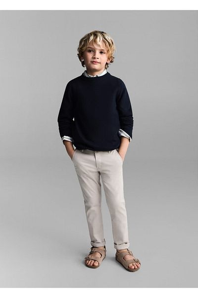 MANGO Kids Locker geschnittener Pullover aus Baumwolle