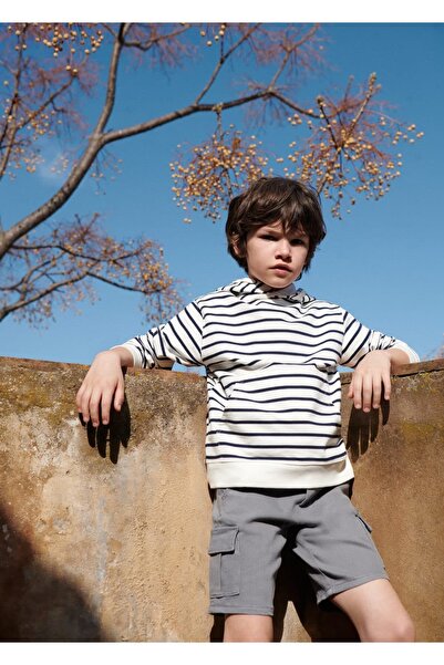 MANGO Kids Kargo cepli bermuda şort