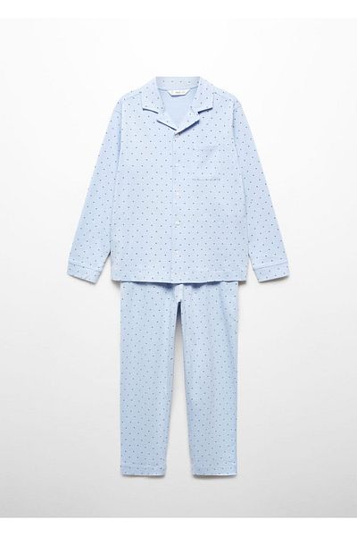 MANGO Kids Langer Pyjama mit Muster