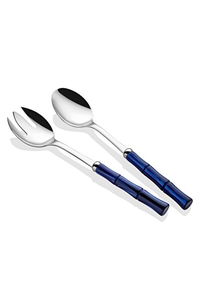 RİVADOSSİ SANDRO Bamboo Mavi Salata Servis Seti