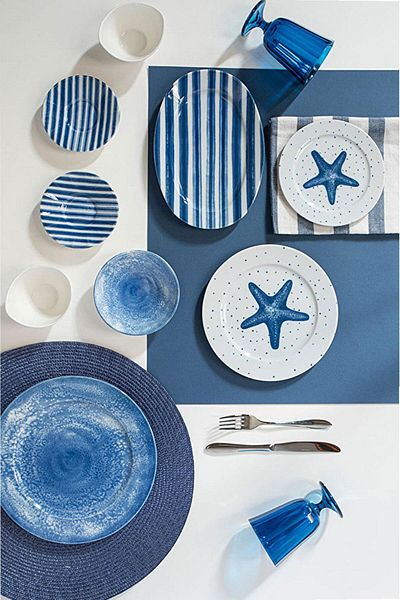 Porland Starfish 6-Person Breakfast Set 36 Pieces