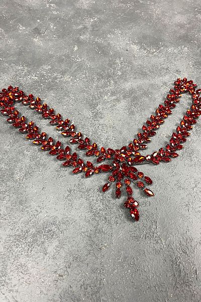 Hayalperest boncuk Red Sultan Frontlet Bridal Henna Crown Hair Accessory