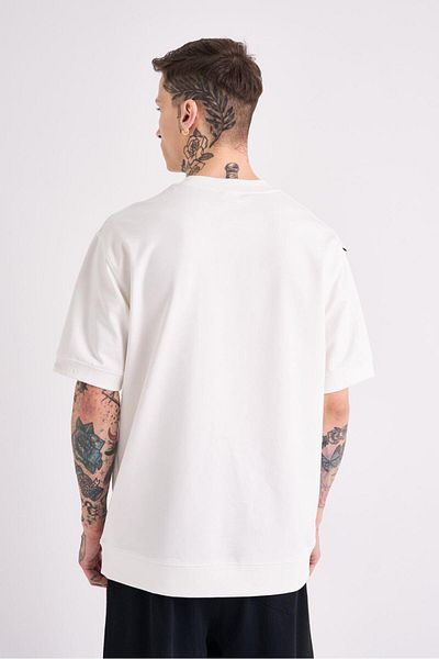 Machinist Ανδρικό μπλουζάκι MCHNST Design Basic Oversize εκρού