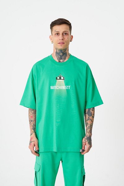Machinist Ανδρικό μπλουζάκι Herb Machinist Oversize ανοιχτό πράσινο