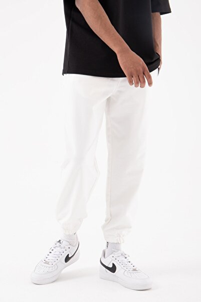 Machinist Мъжки джогър панталони в цвят екрю