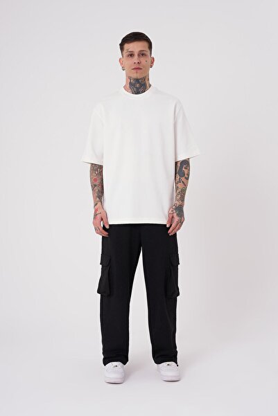 Machinist Ανδρικό μπλουζάκι No Name Basic Relaxed Ecru