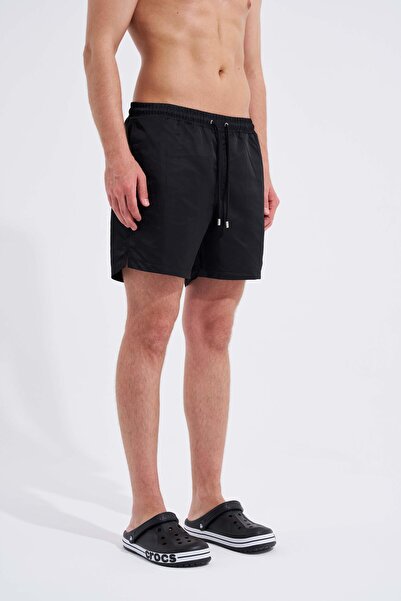 Machinist Basic Men's Black Swim Shorts