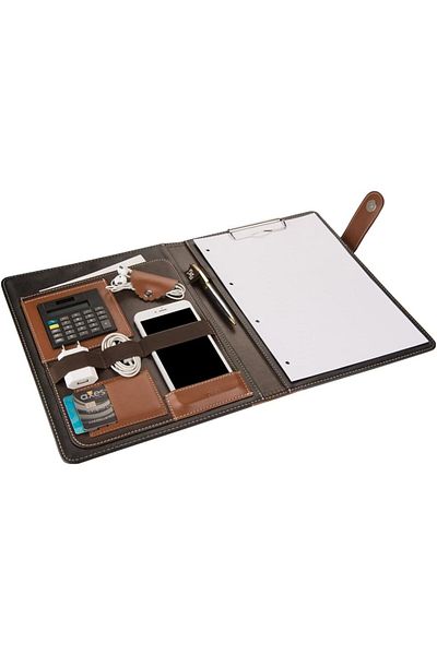 NcK Smgshop Secretarial Padfolio with Cover with Calculator A4 100 Sheets Capacity Vegan 24,5X32 Cm. 10