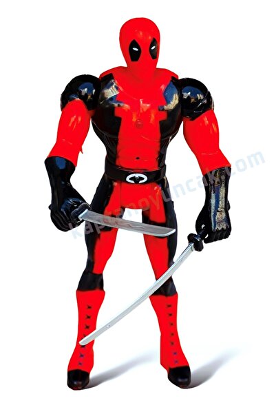 çınar oyuncak Deadpool Sesli Işıklı Süper Kahraman Figür Oyuncak 30 Cm