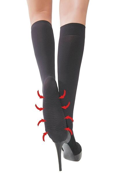 Dore Women's Bronze Massage Knee-Length Socks, Pack of 2