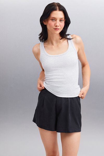 GRIMELANGE Romına Damen-Unterhemd aus geripptem, flexiblem Stoff, körperbetont, aus Bio-Baumwolle, Grimelange