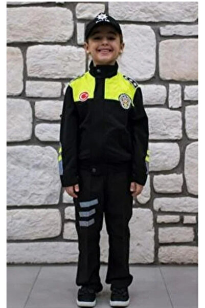 ugurbocegicocukdunyası Uğur Böceği Çocuk Montlu Polis Takımı Trafik Sarı