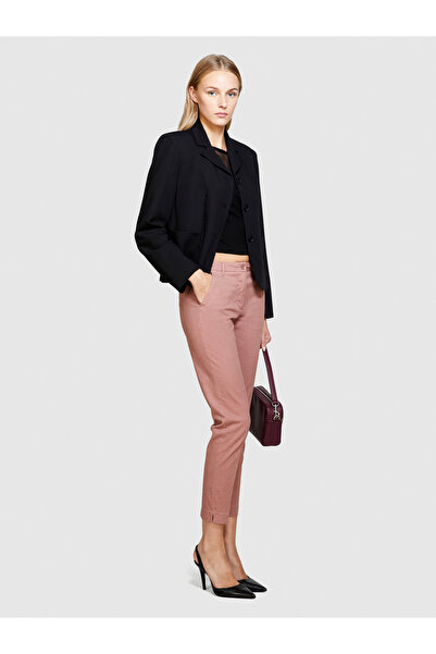 Sisley Women's Slim Fit Powder Gabardine Trousers