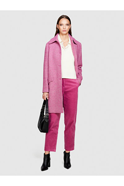 Sisley Παντελόνι Jogger Candy Pink Velvet - 100% βαμβάκι