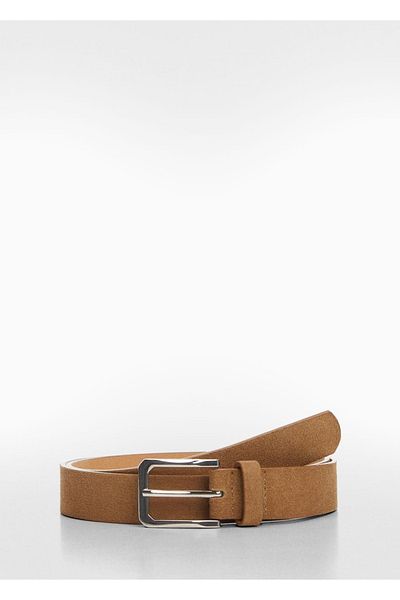 MANGO Man Suede Belt