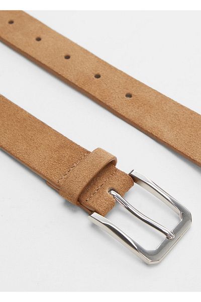 MANGO Man Suede Belt