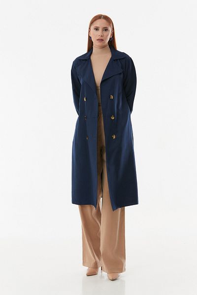 Blue greatcoat cheap