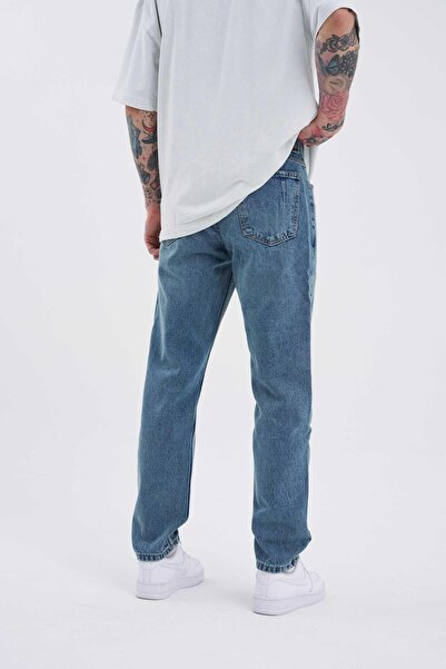 Machinist Men's Blue Effect Loose Fit Jean Trousers