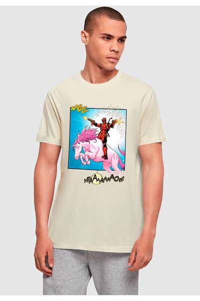 ABSOLUTE CULT Herren Deadpool - Unicorn Battle T-Shirt