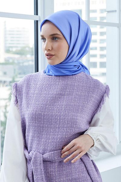 Qef Two Color Scarf Violet&Purple
