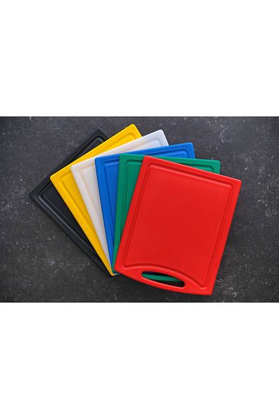 Mutfak10 Polyethylene Cutting Board White 32,5*26,5*1 Cm