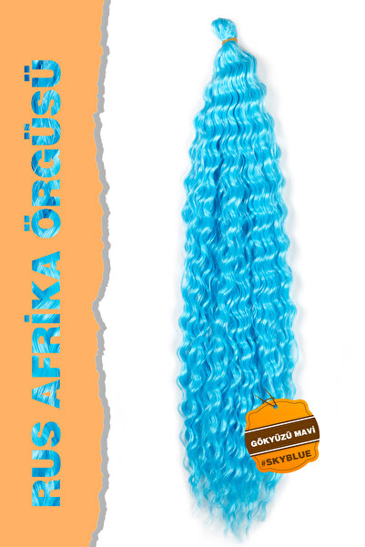 TAM TARZ شعر روسي أفرو ويف - أزرق سماوي