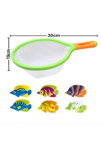 Hyd Toy Mesh Fishing Game Set of 7