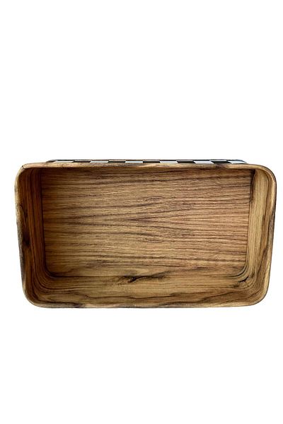 UCR HOME Metal Checkerboard Patterned Rectangular Bread Basket