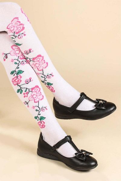 FAST STEP Genuine Leather Black Girls' Ballerina Shoes 837fa02