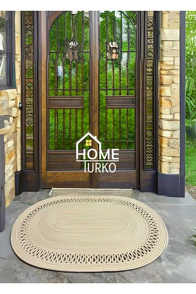 HomeTurko Jute, Patterned Doorstep, Doormat, Bathroom Mat, Balcony Mat / Gift, Houseware.