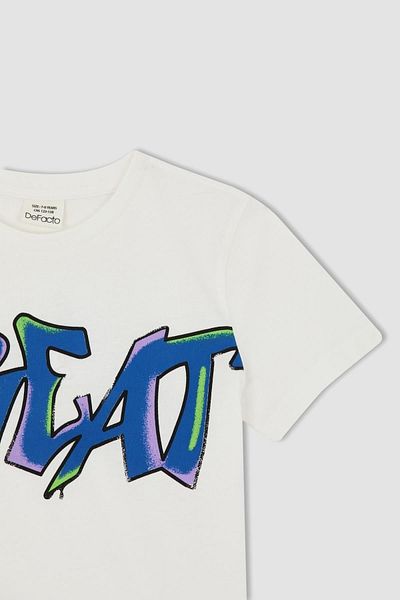 DeFacto Chlapčenské tričko s krátkym rukávom Crew Neck – Y5771a622hs