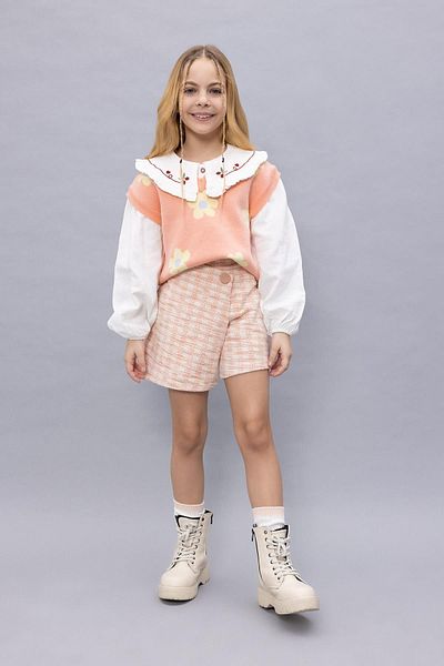 DeFacto Girl's Tweed Shorts Skirt Z5697a623sp