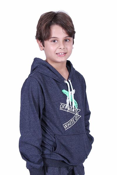 YA KO KİDS Детски суитшърт с качулка и принт с кенгуру Ya-ko X