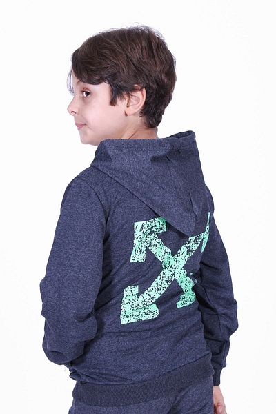 YA KO KİDS Детски суитшърт с качулка и принт с кенгуру Ya-ko X