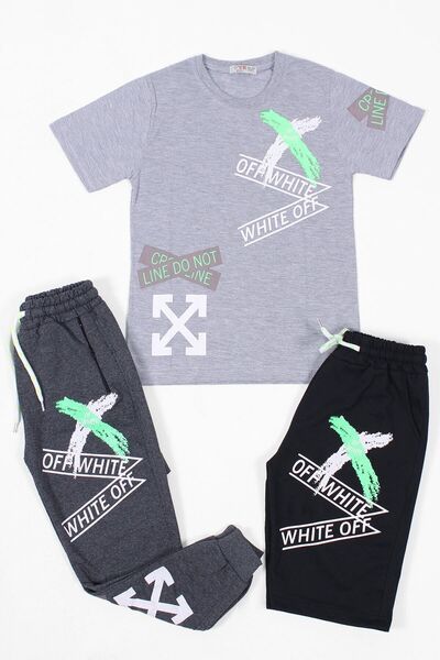 YA KO KİDS Combinație 3 piese Ya-ko Kids, Imprimat, Tricou de colecție pentru...