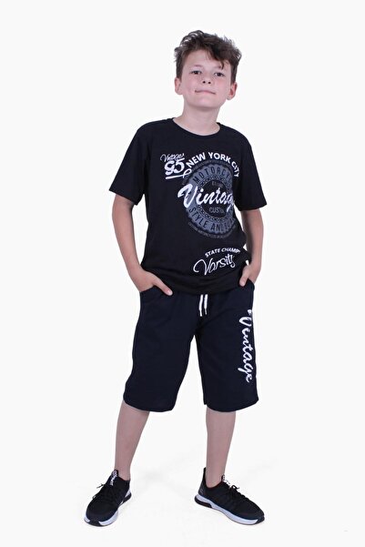 YA KO KİDS 95 بدلة صيفية للأولاد بتفاصيل نص عتيق