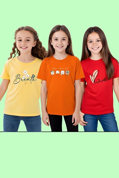 YA KO KİDS Tricou Basic mânecă scurtă - Imprimat S Fata