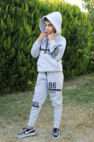 YA KO KİDS Σετ φόρμας 96 εμπριμέ με κουκούλα για αγόρια