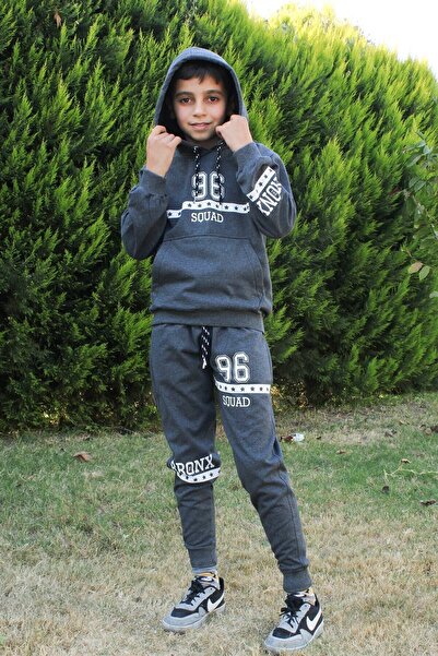 YA KO KİDS Σετ φόρμας 96 εμπριμέ με κουκούλα για αγόρι