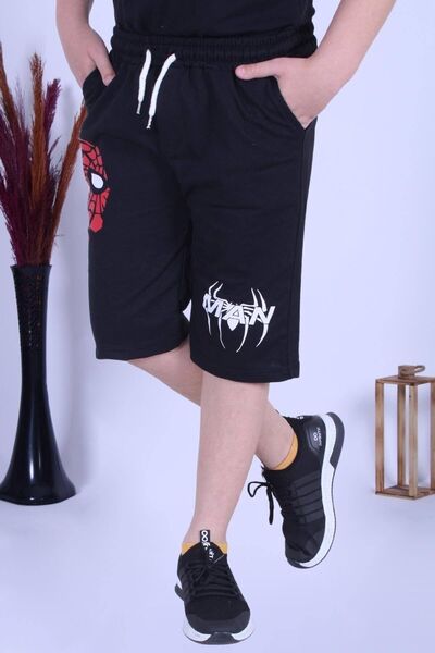 YA KO KİDS Picior lat imprimat cu fonturi pentru bărbați, Capri pentru băieți cu buzunar