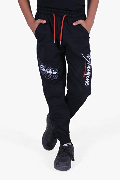 YA KO KİDS PANTALONI BAIAT BAIAT DE PAIE CU DETALUL ELASTIC DE LUMANARE