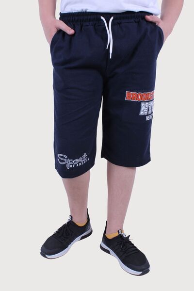 YA KO KİDS ȘORT CAPRY CU DETALII CU IMPRIMURI BĂIAȚI PENTRU COPII