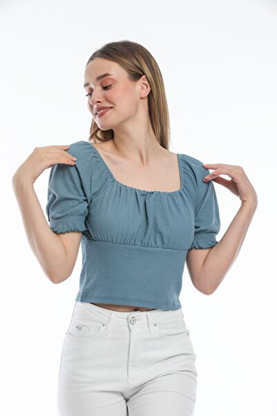 Kallisto Bluză albastră Gimped / Wide Fit