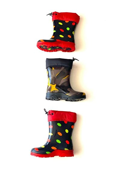 Machi Fifty5 Αδιάβροχα παιδικά μποτάκια βροχής με φλις εσωτερικά