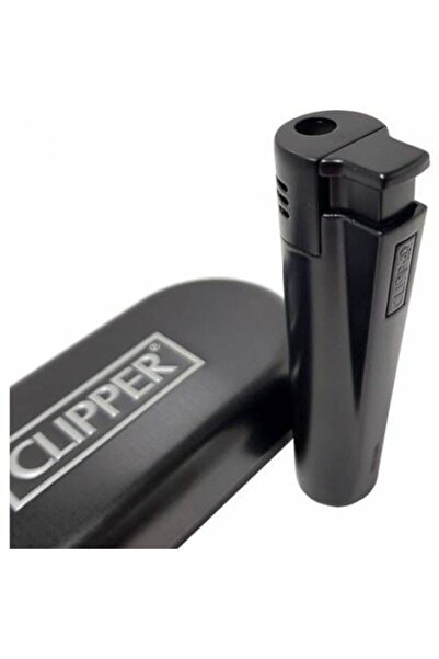 Clipper Siyah Manyetolu Metal Çakmak