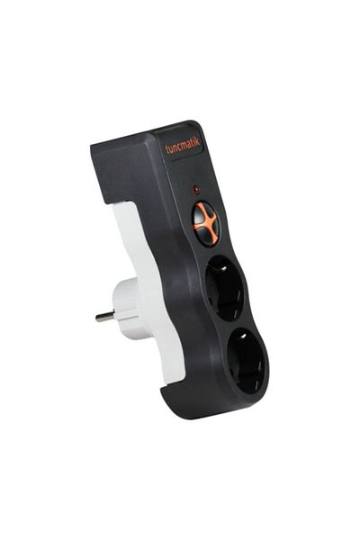 Tunçmatik Energy Protection Socket Powersurge 2-Piece Black