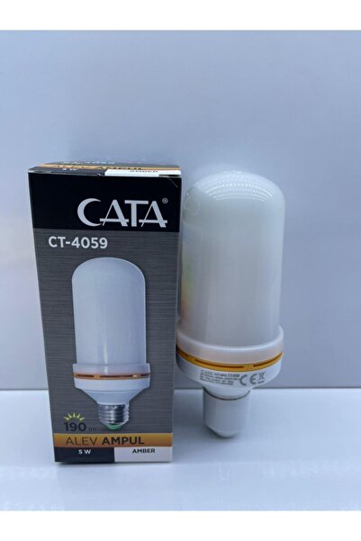 Cata Alev Ampul 5w Alevli Amber Renk Ct-4059