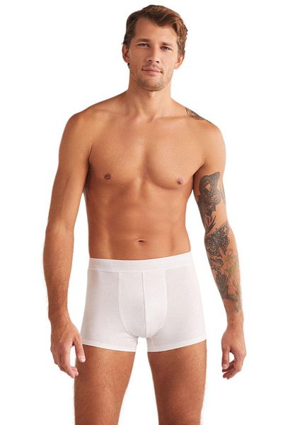 Kom Colin 2-Piece White Ανδρικά Μπόξερ - Βαμβακερά