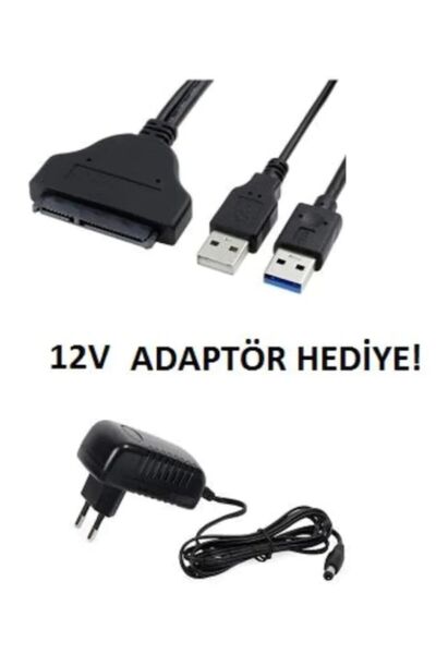 Turn Usb 3.0 2.5"-3.5" Sata Ssd Hdd Hard Disk Çevirici Kablo