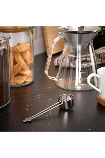IKEA Coffee Scale Metal Handle Stainless Steel Scale Length: 15 Cm Ikea Coffee Measuring Cup